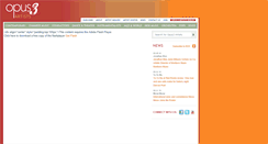 Desktop Screenshot of opus3artists.com