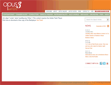 Tablet Screenshot of opus3artists.com